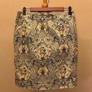 Talbots size 10 Damask skirt